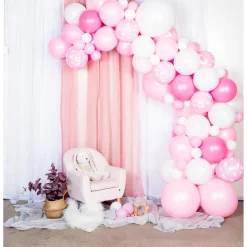 Ballongbåge, baby rosa