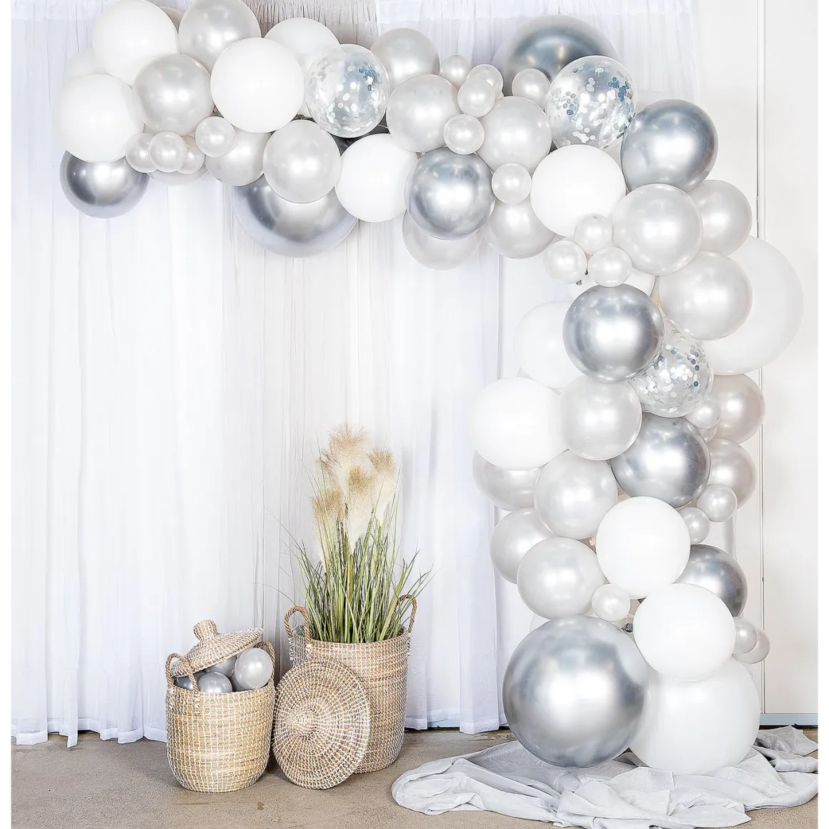 Ballongbåge, silver/krom