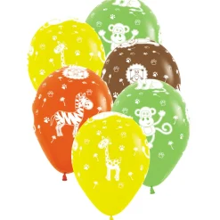 Ballonger, djungelns djur 6 st