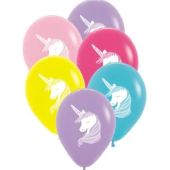 Ballonger, enhörning 6 st