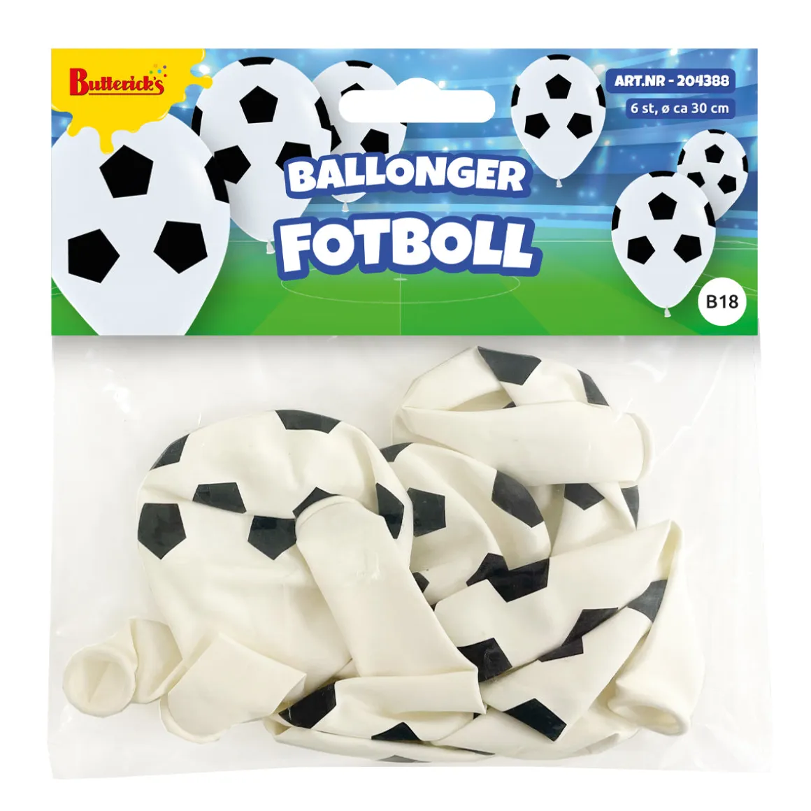 Ballonger, fotboll 6 st