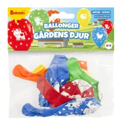 Ballonger, gårdens djur 6 st