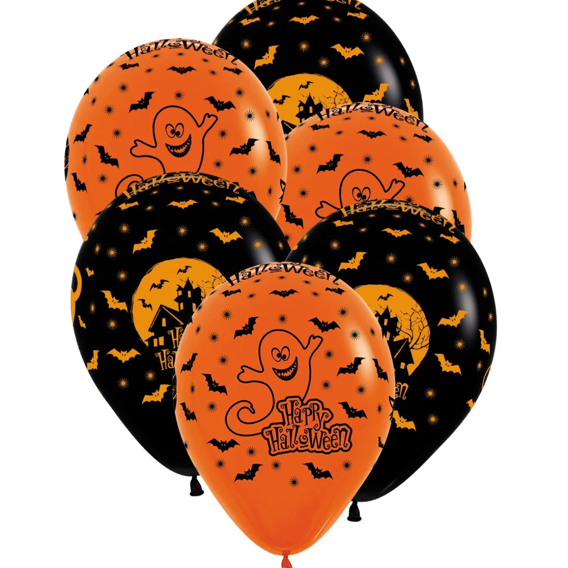 Ballonger, halloween 6 st