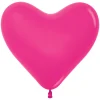 Ballonger, hjärta rosa 6 st