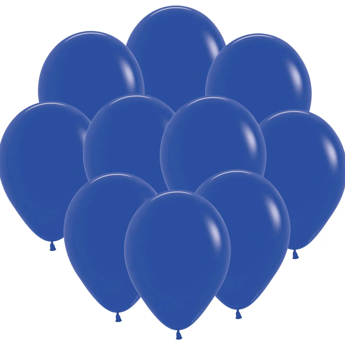Ballonger, kungsblå 30 cm 10 st
