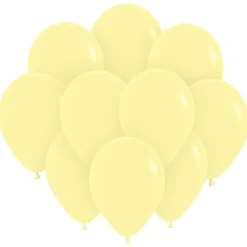 Ballonger, matta gul pastell 10 st