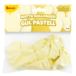 Ballonger, matta gul pastell 10 st
