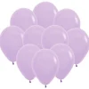 Ballonger, matta lila pastell 10 st
