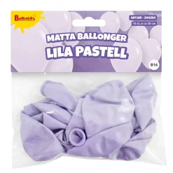 Ballonger, matta lila pastell 10 st