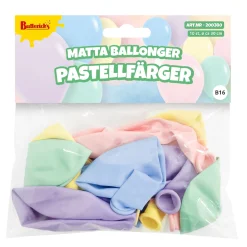 Ballonger, matta pastellfärger 10 st