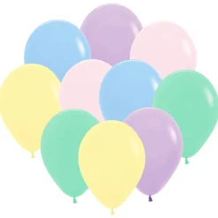 Ballonger, matta pastellfärger 10 st