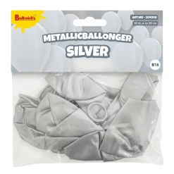 Ballonger, metallic silver 10 st