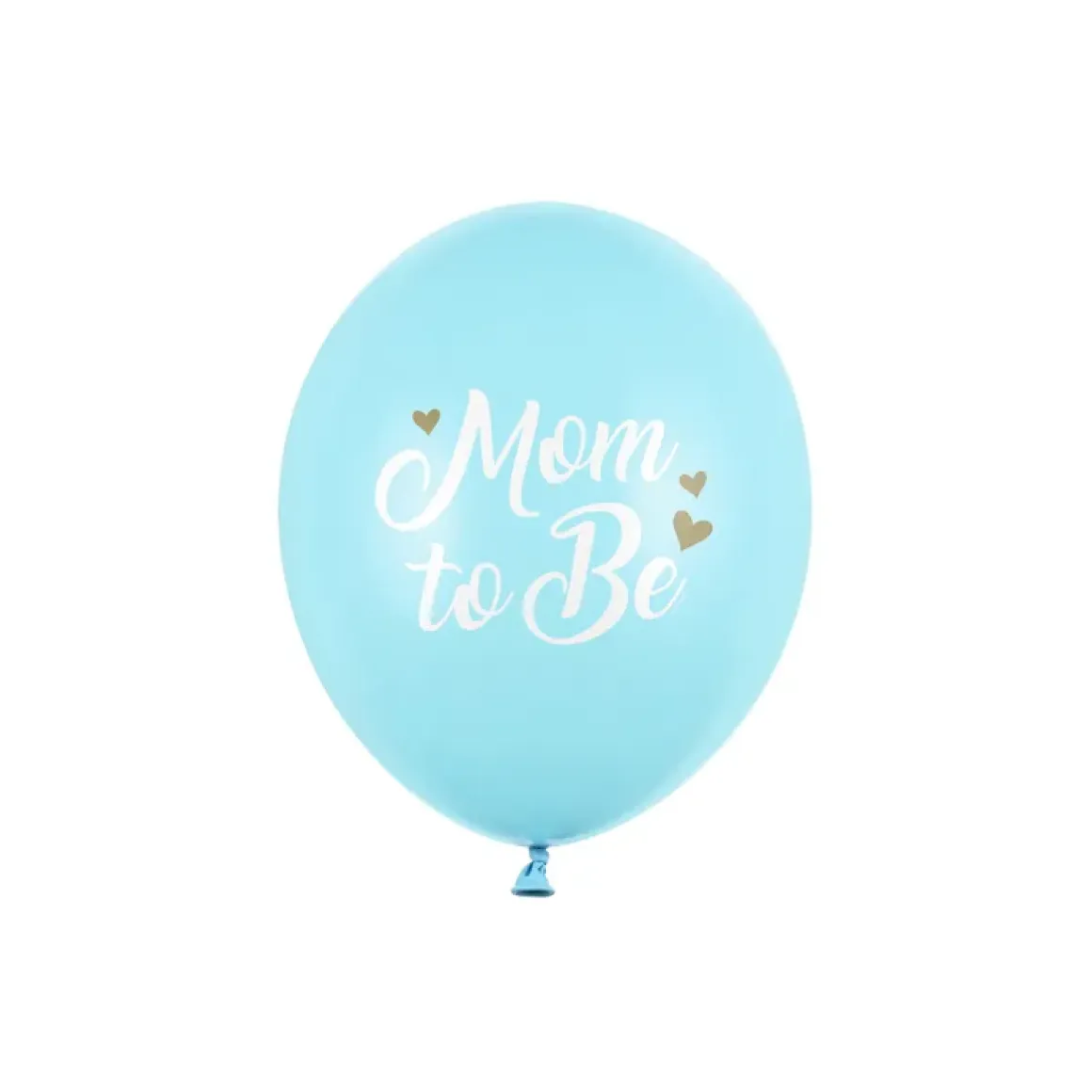 Ballonger, mom to be ljusblå 30 cm 6 st