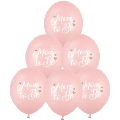 Ballonger, mom to be ljusrosa 30 cm 6 st