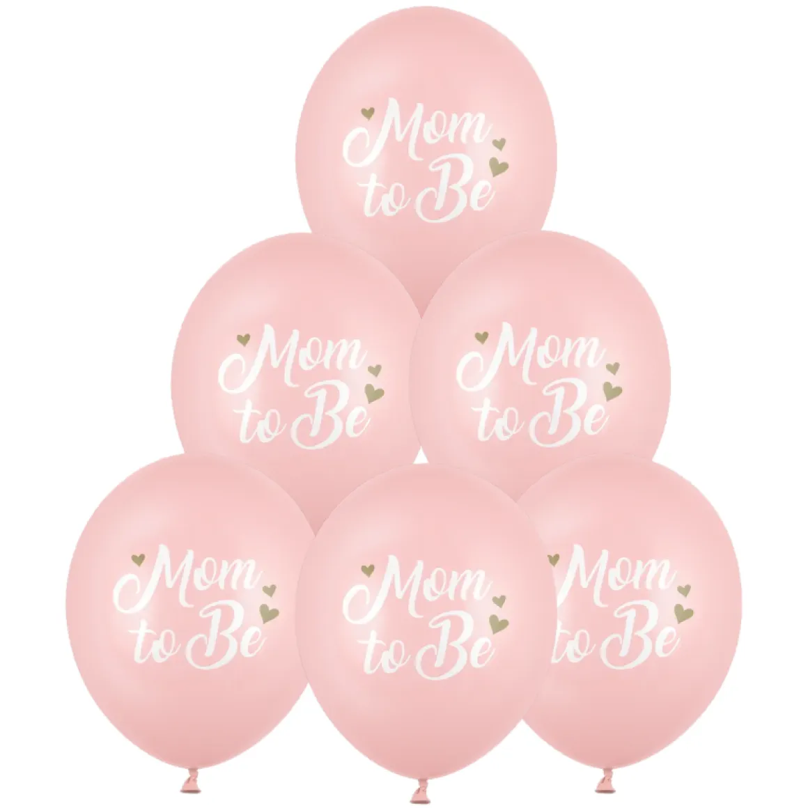 Ballonger, mom to be ljusrosa 30 cm 6 st