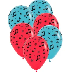 Ballonger, musiknoter 6 st