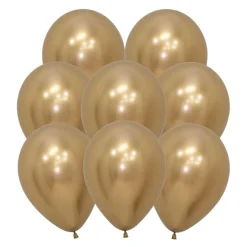 Ballonger, reflex guld 10 st