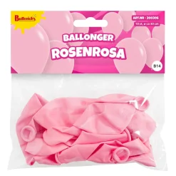 Ballonger, rosenrosa 30 cm 10 st