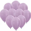 Ballonger, satin lila 10 st