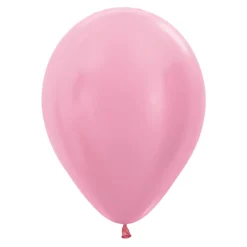Ballonger, satin rosa 10 st