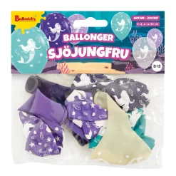Ballonger, sjöjungfru 6 st