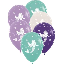 Ballonger, sjöjungfru 6 st