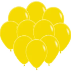 Ballonger, solgul 30 cm 10 st