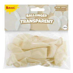 Ballonger, transparent 30 cm 10 st