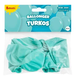 Ballonger, turkos 30 cm 10 st