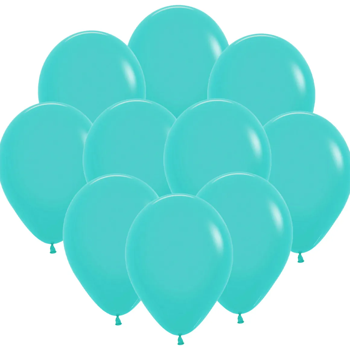 Ballonger, turkos 30 cm 10 st