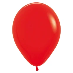 Ballonger, vallmoröd 30 cm 10 st