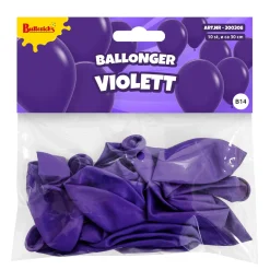 Ballonger, violett 30 cm 10 st