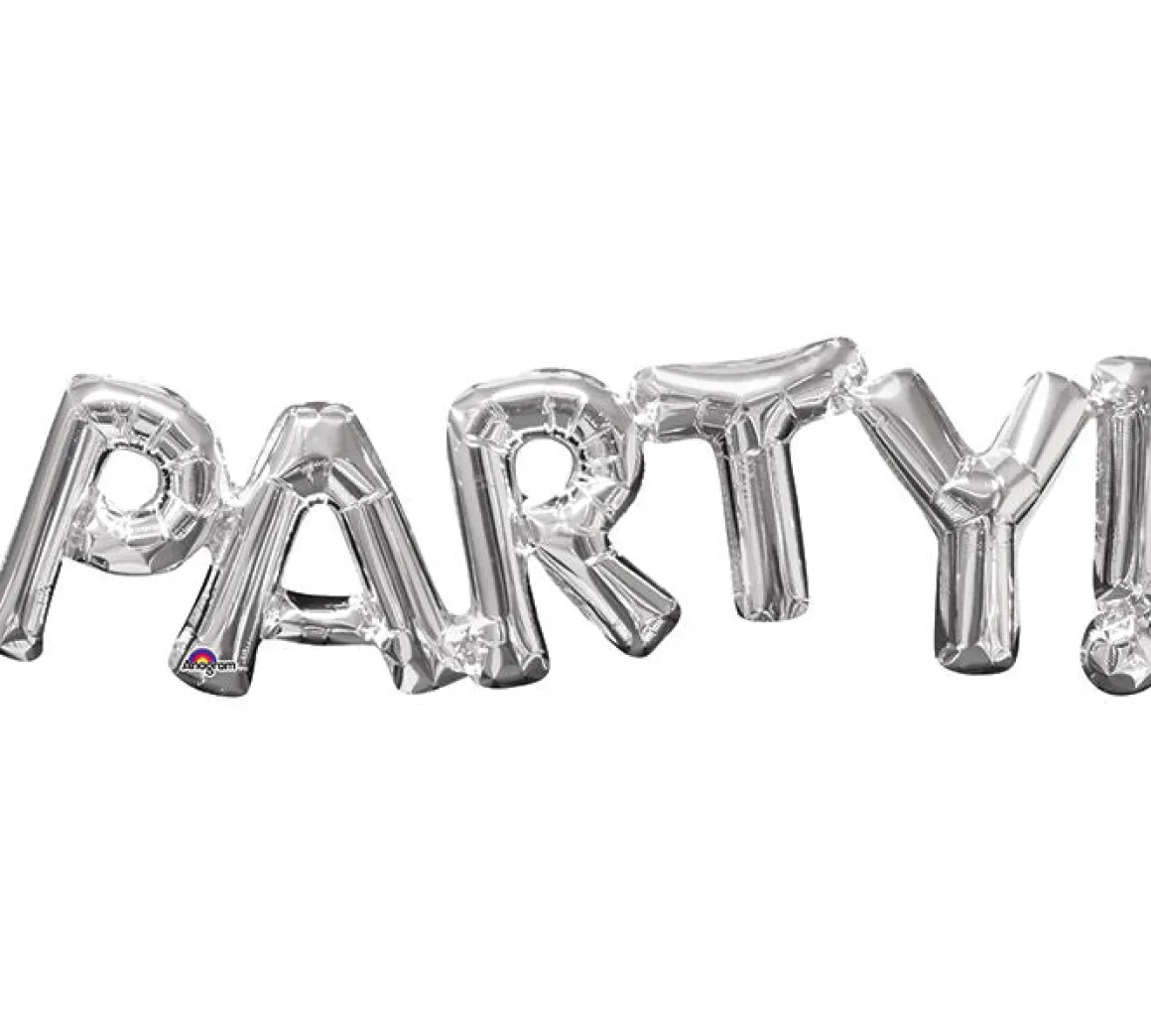 Ballonggirlang, party silver