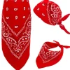 Bandana, röd 55x55 cm