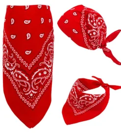 Bandana, röd 55x55 cm