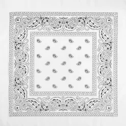 Bandana, vit 55x55 cm