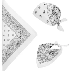 Bandana, vit 55x55 cm