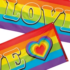 Banner, regnbåge love 74x220 cm