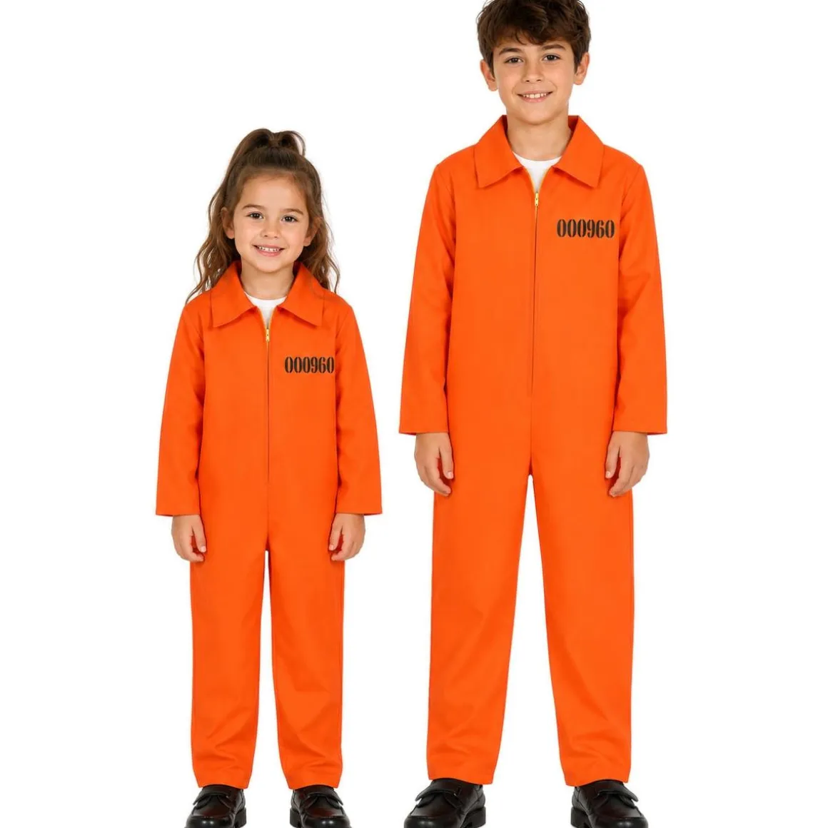 Barndräkt, fånge orange
