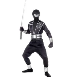Barndräkt, mirror ninja svart