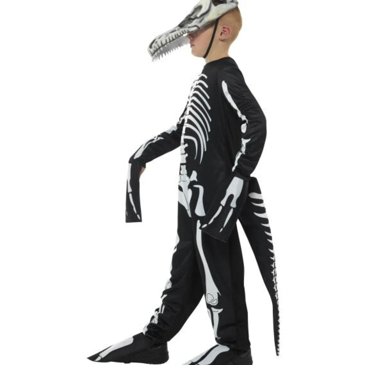 Barndräkt, T-rex skelett 115/128 cl