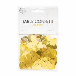 Bordskonfetti, hjärtan guld 14 g