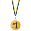 Chokladmedalj, blågult band "#1" 23 g