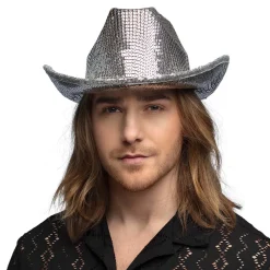 Cowboyhatt, groovy silver