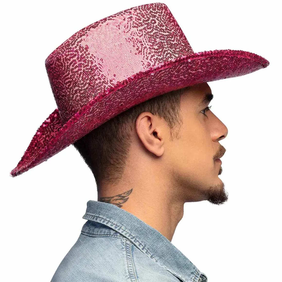 Cowboyhatt, hot pink