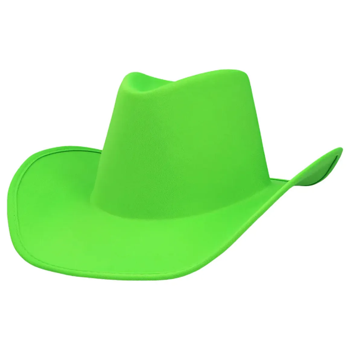 Cowboyhatt, neon grön