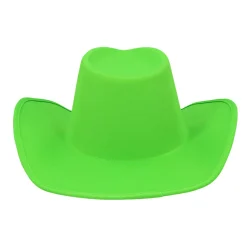Cowboyhatt, neon grön