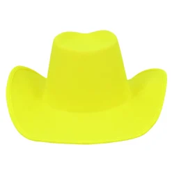 Cowboyhatt, neon gul