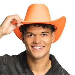 Cowboyhatt, neon orange