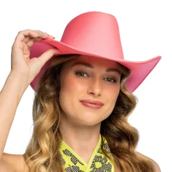 Cowboyhatt, neon rosa